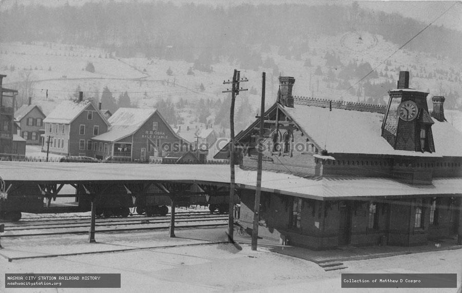 Postcard: Railroad Station, Randolph, Vermont